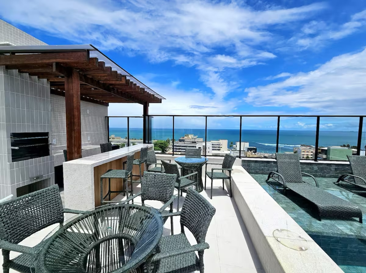 House Ondina - quarto e sala, piscina, academia!